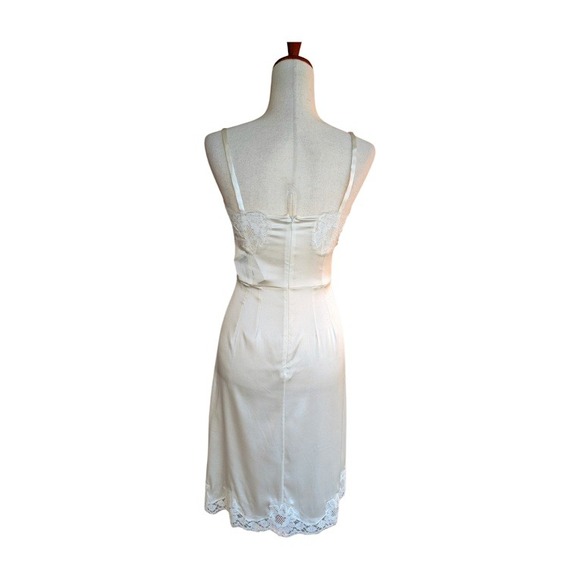 Dolce‎ & Gabbana Silk Lace Slip Dress Made in Italy Ivory Size 38 - Picture 6 of 9